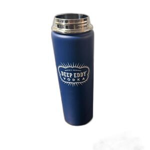 Deep Eddy Blue Insulated Water Bottle (Closing sipper with internal straw)